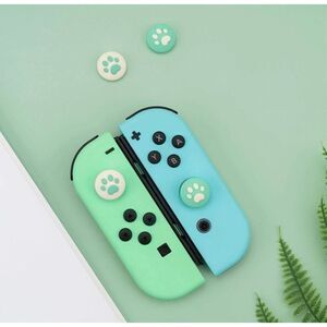 Brand New Paw Print Dog Cat Thumb Covers Protectors For Nintendo Switch